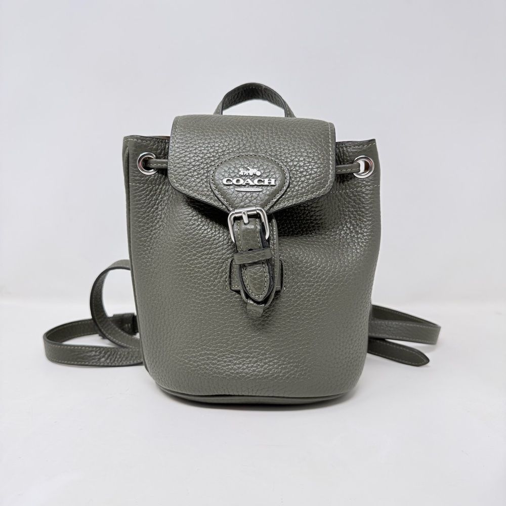Coach Amelia Convertible Backpack in soft pebble leather